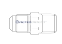 brass fittings Castel, SAE for NPT unions Mod. 7130/2 1/4 SAE X 1/4 NPT